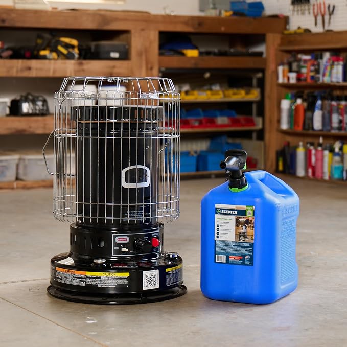 Scepter FSCK552 Fuel Container with Spill Proof SmartControl Spout, Blue Kerosene Can, 5 Gallon (Pack of 4) - Image 3