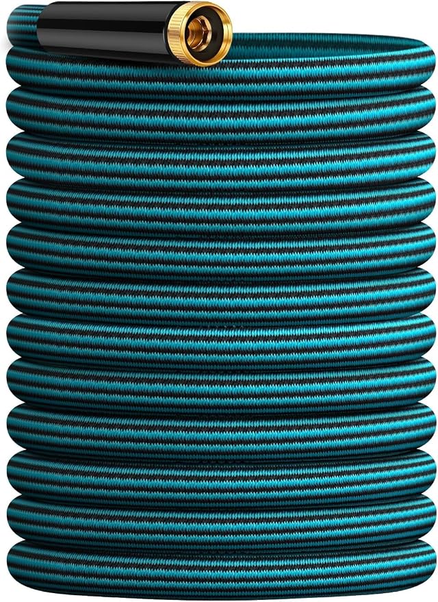 Garden Hose 25ft, Non-Expanding Water Hose Ultra Lightweight, Kink-Free, Sturdy, Flexible, Abrasion Resistant Hose for Yard, Lawn, Outdoor, Marine and Camper by Velybrin