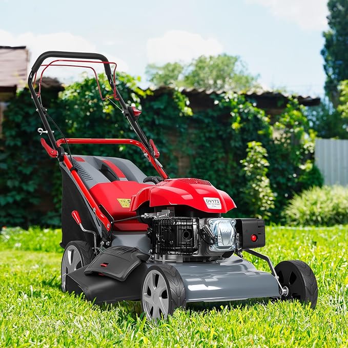 173CC 4-Cycle Engine Gas Engine Lawn Mower, 20-Inch Self-Propelled Lawn Mowers, Push Lawn Mower with 60L Grass Tank for Yard Patio Lawn Landscaping - Image 5
