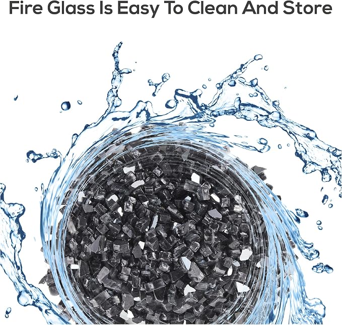 HeatPro Fir Pit Glass,Black Reflective - Image 7