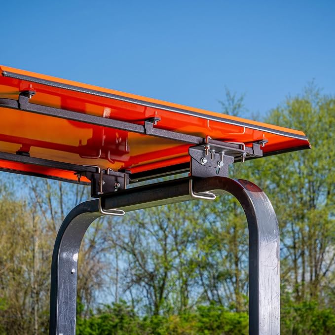 Universal Zero Turn Mower Canopy | ROPS 1.5”-3” | Robust Steel | Orange | Easy Install - Image 8