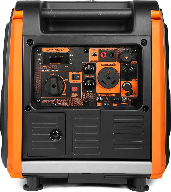 WEN DF450i Super Quiet 4500-Watt Dual RV-Ready Portable Inverter Generator with Fuel Shut-Off - Image 4