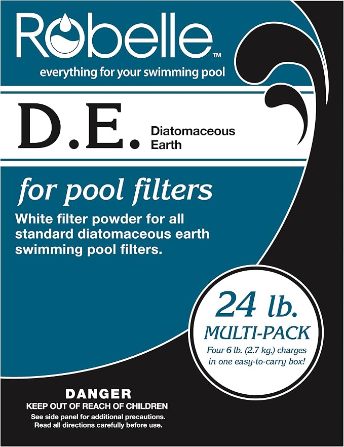 Robelle 24-Pounds Premium D.E. for Pool Filters, Diatomaceous Earth DE Pool Filter Powder, Made in USA - Image 2