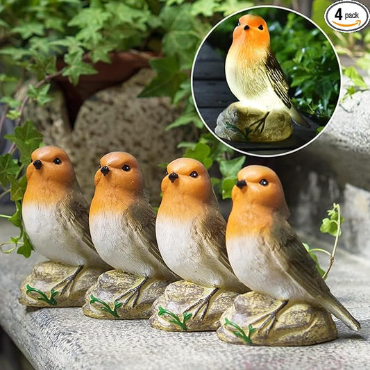 Easter Gifts for Adults Women - Bird Statues Solar Garden Decor for Outside Yard Outdoor Home Patio Decor, Birthday for Mom Grandma Wife Sister Nana from Daughter Son Husband