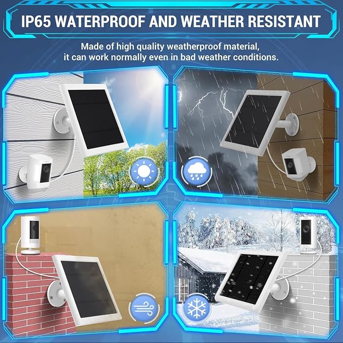 Solar Panel Outdoor for Ring (white-5pack) - Image 5
