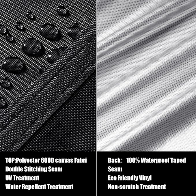 LCOGD Patio Furniture Cover,Outdoor Furniture Covers Waterproof General Purpose, Outdoor Sofa Sets Covers Heavy Duty Windproof Anti-UV70 Lx47 Wx30 H - Image 6