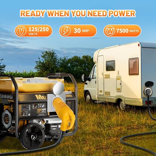 MECMO NEMA L14-30P to TT-30R 30 Amp RV Generator Adapter, 4 Prong Locking 120/240V L14-30P Generator Plug to TT-30R 30A RV Outlet, Transfer Switch Ready Portable Generator Power Adaptor w/ ETL Listed - Image 4