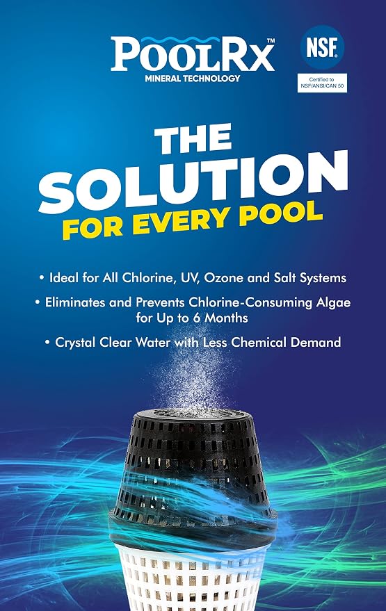 Pool RX 101001 6 Month Algaecide Blue Treats 7.5k-20k gallons + HTH 52036 Swimming Pool Care Shock Advanced, Swimming Pool Chemical, Cal Hypo Formula, (6 pack) - Image 3