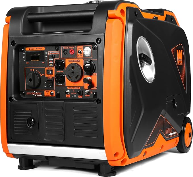 WEN DF452iX Super Quiet 4500-Watt Remote Electric Start Dual Fuel RV-Ready Portable Inverter Generator with Fuel Shut-Off and CO Watchdog - Image 3