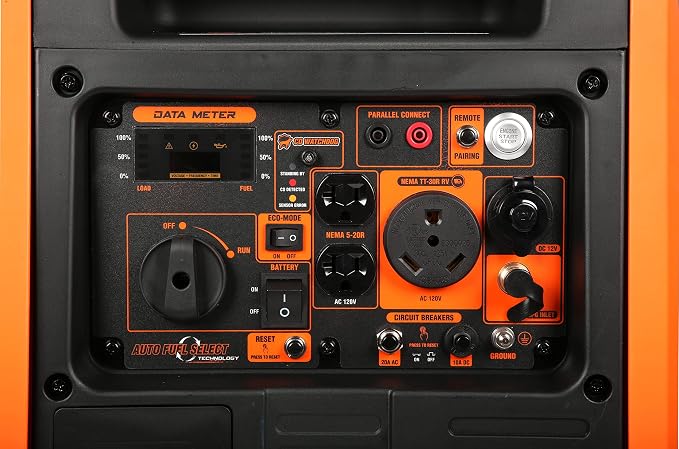 WEN DF452iX Super Quiet 4500-Watt Remote Electric Start Dual Fuel RV-Ready Portable Inverter Generator with Fuel Shut-Off and CO Watchdog - Image 4