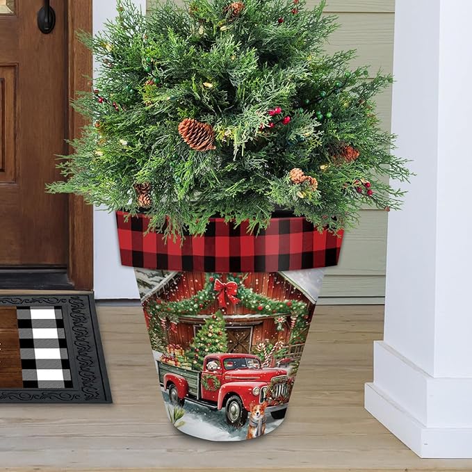 Briarwood Lane Country Christmas Large Planter