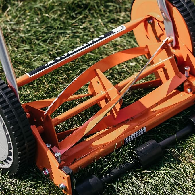 American Lawn Mower Company 1204-14 14-Inch 4-Blade Push Reel Lawn Mower, Red - Image 8