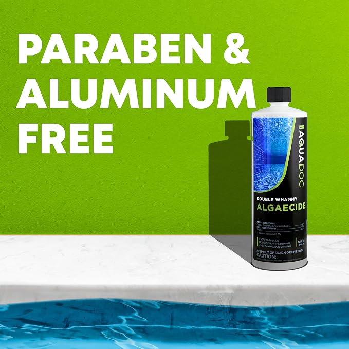 Copper Pool Algaecide for Swimming Pool - 90 Day Algaecide for Inground Pool to Prevent and Remove Pool Algae - Super Algaecide for Pool Opening - AquaDoc 32oz - Image 7