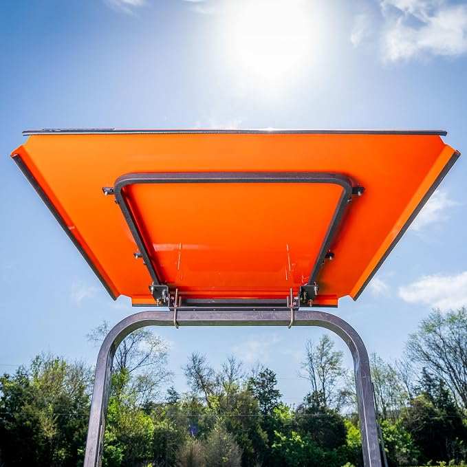 Universal Zero Turn Mower Canopy | ROPS 1.5”-3” | Robust Steel | Orange | Easy Install - Image 4
