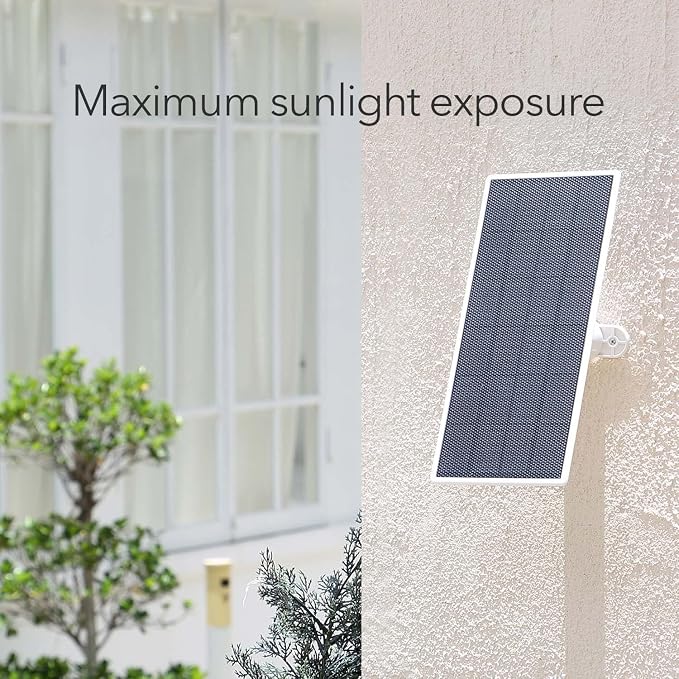 Wasserstein Solar Panel, Solar Panel Charger for Google Nest Cam Outdoor or Indoor, Battery - 2.5W Solar Power - Camera Solar Panels Made for Google Nest (1 Pack) - Image 5