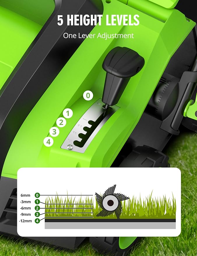 16” Artificial Turf Vacuum,1800w Grass Sweeper 15 Amp Lawn Sweeper Yard Power Brush with 45L Removable Leaf Collection Bag, Quick-Fold, Keeps Clear Sweepy Box - Image 5