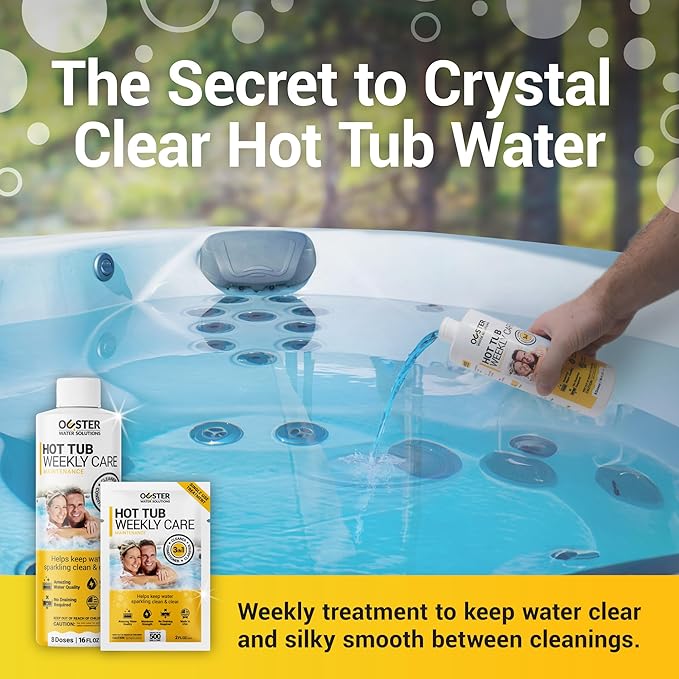 Bio Ouster 3in1 Weekly Hot Tub Cleaner, Conditioner, Clarifier - Hot Tub Chemicals for Standard & Inflatable Spas - Spa Chemicals for Crystal Clear & Sparkling Clean Water - Made in USA (4 Week Kit) - Image 3