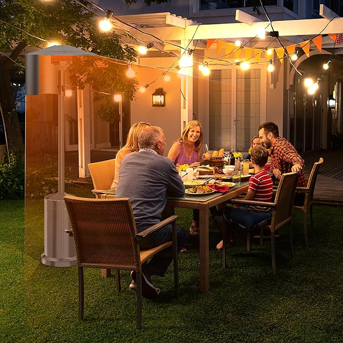 Patio Heater Reflector Shield, Heating Reflector, Heat Focusing Reflector for Round Natural Gas and Propane Patio Heaters Outdoor, 15" Height