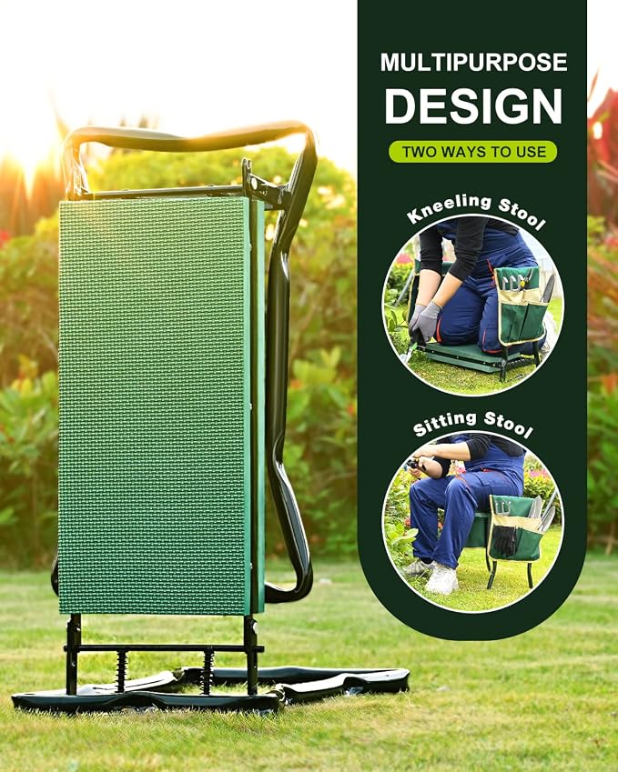 KVR Garden Bench for Kneeling and Sitting Foldable Garden Kneeler and Seat Heavy Duty, Gardener Gifts Ideas for Women Mom Grandma - Image 6
