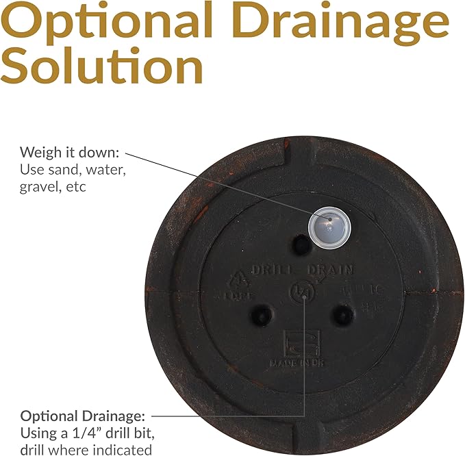 Sunnydaze Elizabeth 16" Double-Walled Polyresin Ribbed Urn Outdoor Planter - UV-Resistant Rust Finish - Set of 4