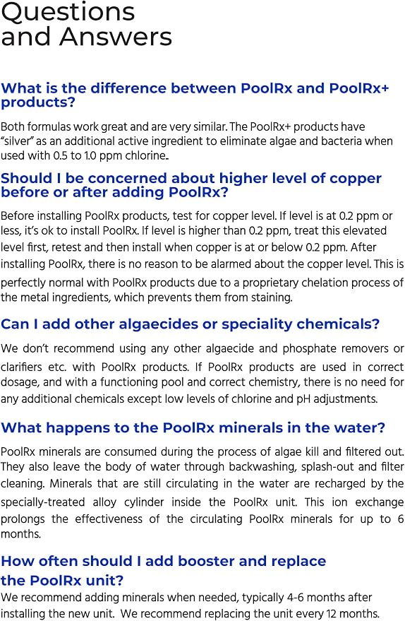 PoolRx Pool Unit #101001 6 Month Algaecide Blue Treats 7.5k-20k gallons, Single - Image 8