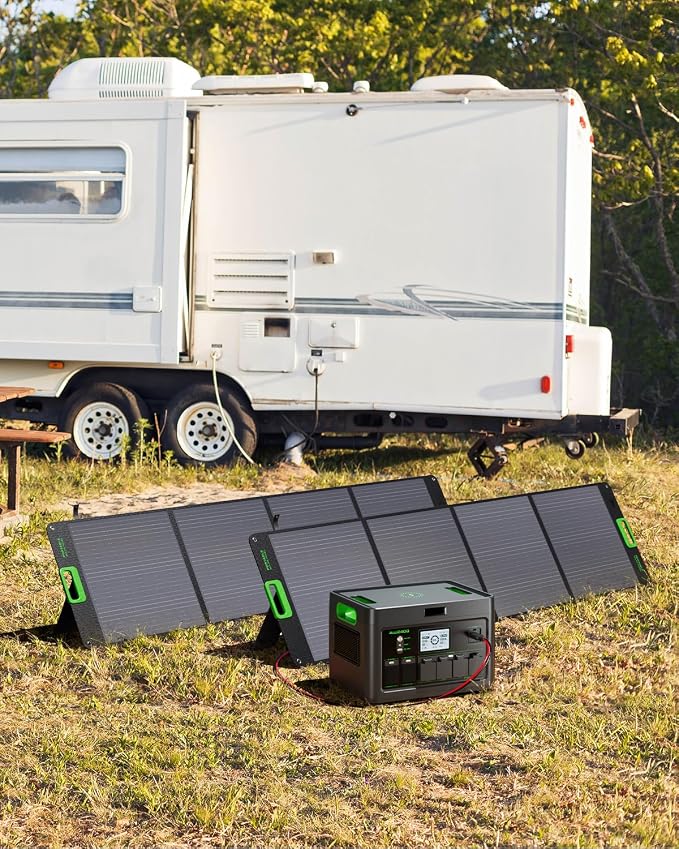 Portable Power Station 2400W Solar Generator, 1843Wh UPS Home Battery Backup, LiFePO4 Battery Supply with 12 Outlets(2400W AC Outlets,4800W Peak), USB-C PD100W, 2Hrs Quick Charge, RV Camping - Image 6