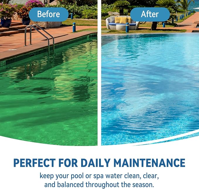 3 Inch Chlorine Tablets for Swimming Pools & Spas | 90% Available Chlorine Trichlor Pool Tablets | Long-Lasting Slow Dissolving Sanitizer for Clean & Clear Water (3inch-5Lbs) - Image 4