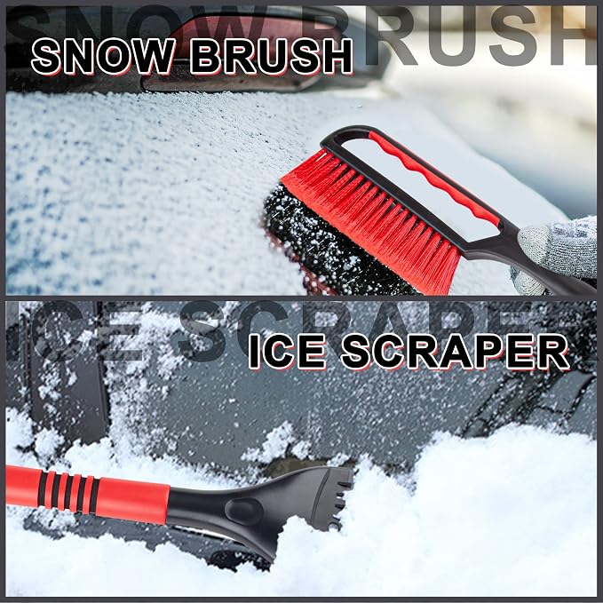 CARTMAN 26?€? Snow Brush with Ice Scraper, Snow Removal Car Brush, Detachable Snow Removal Tool for Cars, Trucks, SUVs, Windshield, Window, No Scratch - Image 5