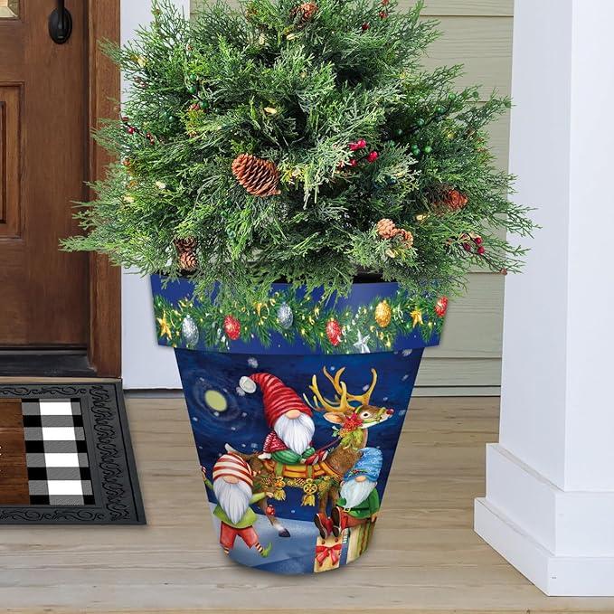 Briarwood Lane Happy Holiday Gnomes Large Planter