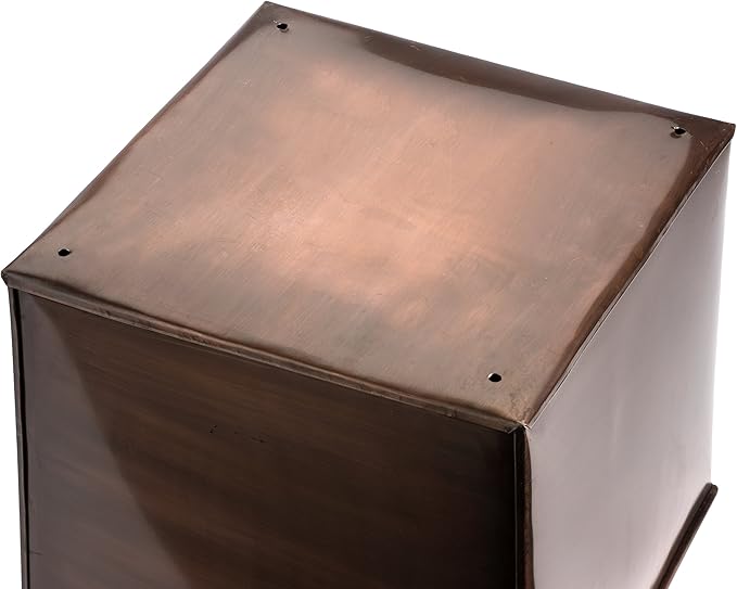 H Potter Tall Copper Planter 36 Inch – Large Outdoor Indoor Entryway Planter, Stainless Steel Antique Copper Finish, Decorative Porch Patio Flower Pot