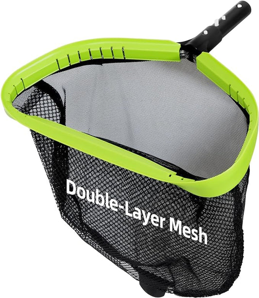Sepetrel Pool Net,Professional Swimming Pool Leaf Skimmer Nets for Cleaning with Double-Layer Deep Big Bag,Heavy Duty Aluminum Frame & Handle Rake(Pole Not Included) by Sepetrel