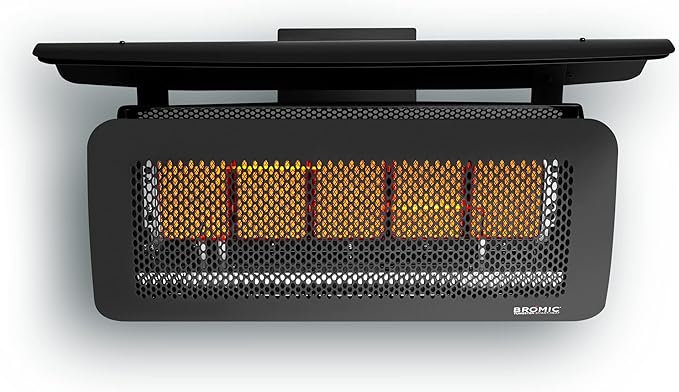 Bromic Tungsten Smart Heat 12000W Gas Patio Heater - Natural Gas (NG), 500 Series, 110V, Black Finish - BH0210003-1
