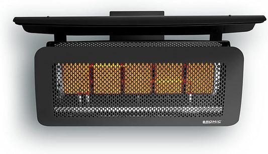 Bromic Tungsten Smart Heat 12000W Gas Patio Heater - Natural Gas (NG), 500 Series, 110V, Black Finish - BH0210003-1