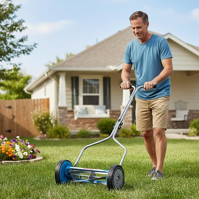 American Lawn Mower Company 2204-14 14-Inch 4-Blade Push Reel Lawn Mower - Image 6