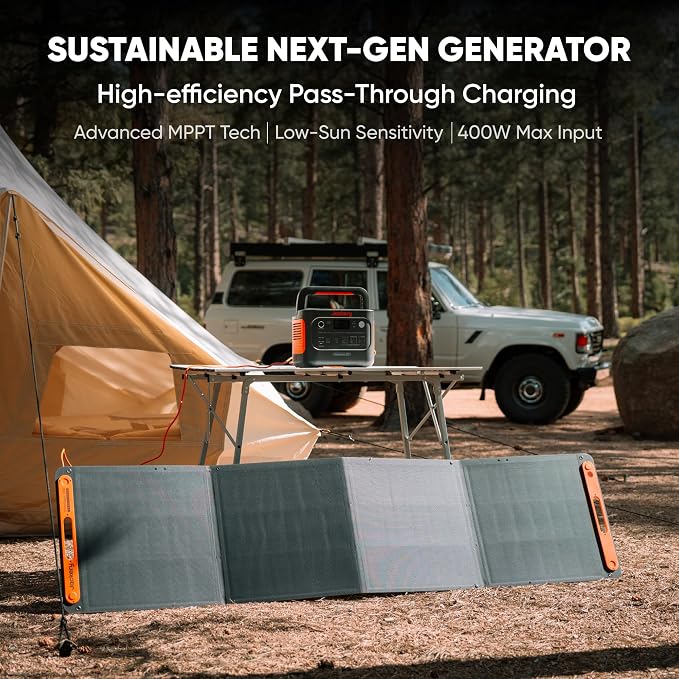 Jackery Solar Generator 1000 v2 with 2 * 200W Solar Panels, 1070Wh LiFePO4 Portable Power Station, 1500W AC Output, 1hr Fast Charge, Backup Power for Outdoor Camping, RV, Off-Grid & Emergency - Image 7