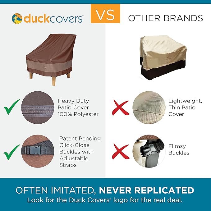 DUCKCOVERS® Ultimate Waterproof Outdoor Adirondack Chair Cover, 32"W x 37"D x 36"H - Image 2