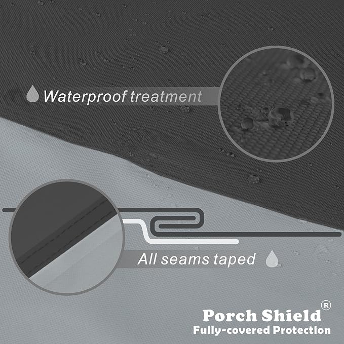 Porch Shield Waterproof Generator Cover - Heavy Duty Cover for Portable Generator 5500 to 15000 Watt (38L x 28 W x 30H inches, Black & Gray) - Image 3
