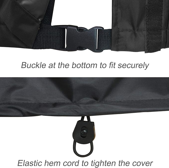Porch Shield Waterproof Universal Generator Cover 38 x 28 x 30 inch - for Most Generators 5500-15000 Watt, Black - Image 5