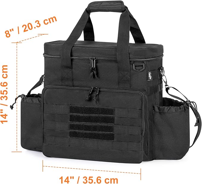 samdew Portable Propane Heater Bag Compatible with Mr. Heater MH9BX, Carrying Case with Multiple Pockets for Accessories, with Water-resistant Bottom, Bag Only
