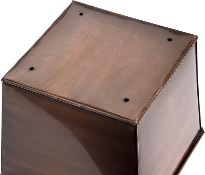 H Potter Tall Copper Planter 29 Inch – Indoor Outdoor Entryway Pot for Small Spaces, Antique Copper Finish, Decorative Patio Porch Floor Planter