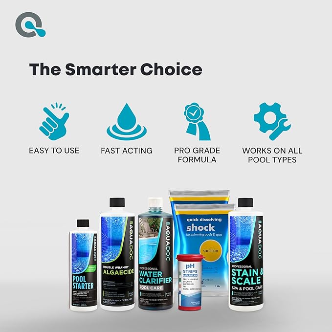 Pool Opening Kit - Pool Starter Kit for Inground Pool & Above Ground Pool Chemical Starter Kit to Open Your Pool - AquaDoc Pool Start Up Chemical Kit Designed for 15000 to 20000 Gallon Pool - Image 5