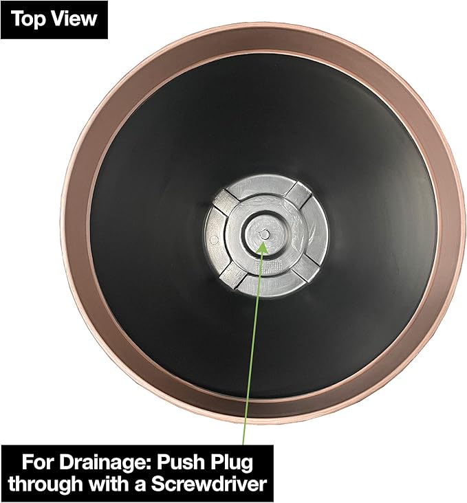 Southern Patio Hornsby Resin Outdoor Planter with Drainage Hole and Plug, Beige