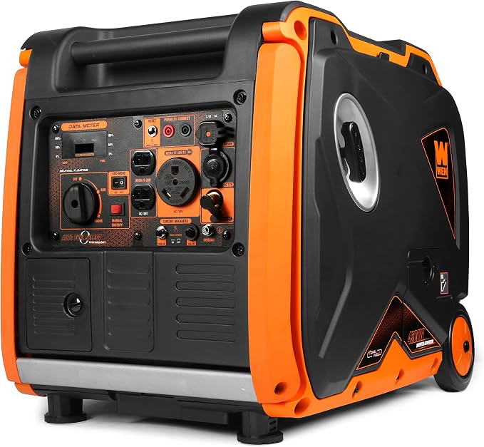 WEN DF450i Super Quiet 4500-Watt Dual RV-Ready Portable Inverter Generator with Fuel Shut-Off - Image 2
