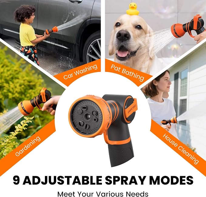 Giraffe Tools AW30 Wall Mounted 1/2" x 100 ft Garden Hose Reel, Retractable Water Hose Reel, Automatic Rewind & Lock at Any Length - Image 8