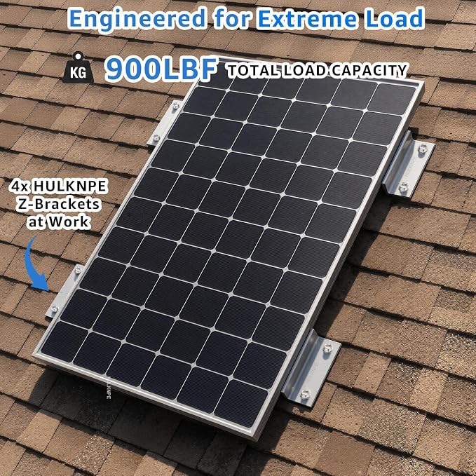 Z Brackets Solar Panel Mounting Kit (16 Pack) Heavy Duty Multi-Slot Aluminum Corrosion-Resistant for RV, Boat, Roof, Off-Grid & Solar Panel Hold Down - Image 3