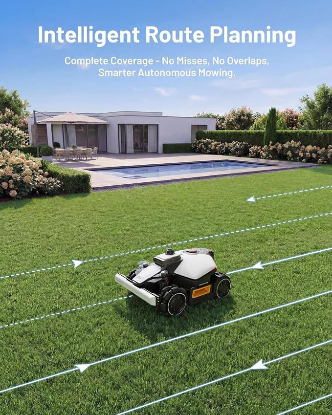 (2026 Upgrade) Mammotion LUBA mini 2 AWD 1500H Robot Lawn Mower, for 0.37 Acres, 360° LiDAR+Dual-Camera AI Vision, 80% Slope, DropMow, 20 Multi-Zone Management, Cutting Height 2.2"-4.0" - Image 8
