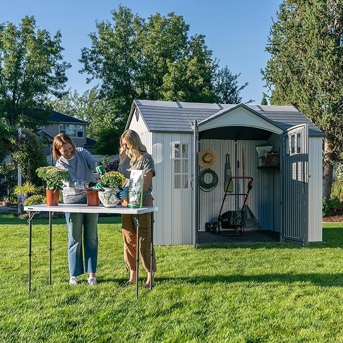 Lifetime Outdoor Storage Shed, 10 x 8 Foot, Gray - Image 6