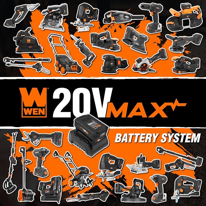 Wen 20V Max Cordless 15-Inch 2-in-1 Brushless Electric Dethatcher and Scarifier with Collection Bag, Two 4.0 Ah Batteries, and Dual-Port Charger (20716) - Image 7