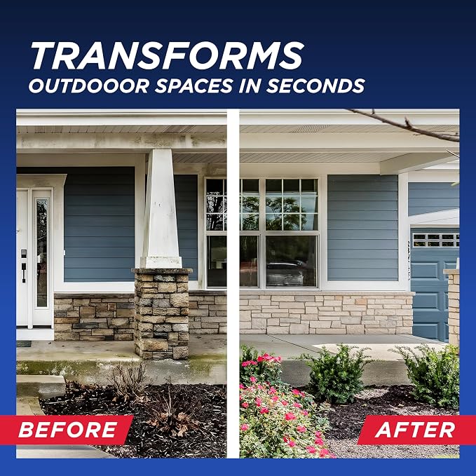 30 SECONDS Outdoor Cleaner 2 Pack with Hose End Sprayer - Cleans Stains from Algae, Mold and Mildew on Vinyl Siding, Deck, Patio, Brick and More - Image 8