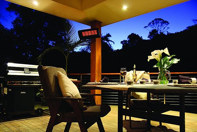 Bromic Tungsten Smart Heat 12000W Gas Patio Heater - Natural Gas (NG), 500 Series, 110V, Black Finish - BH0210003-1